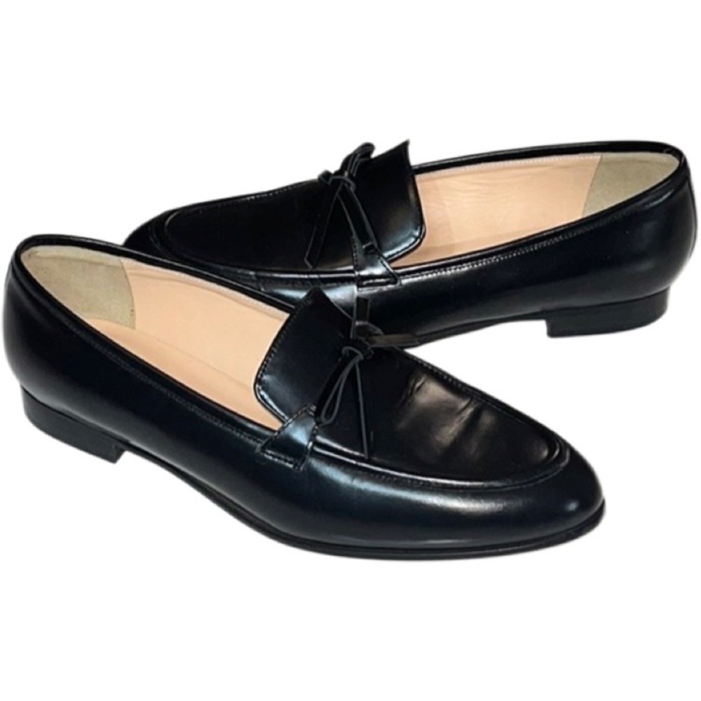 J. Crew Black Leather Loafers